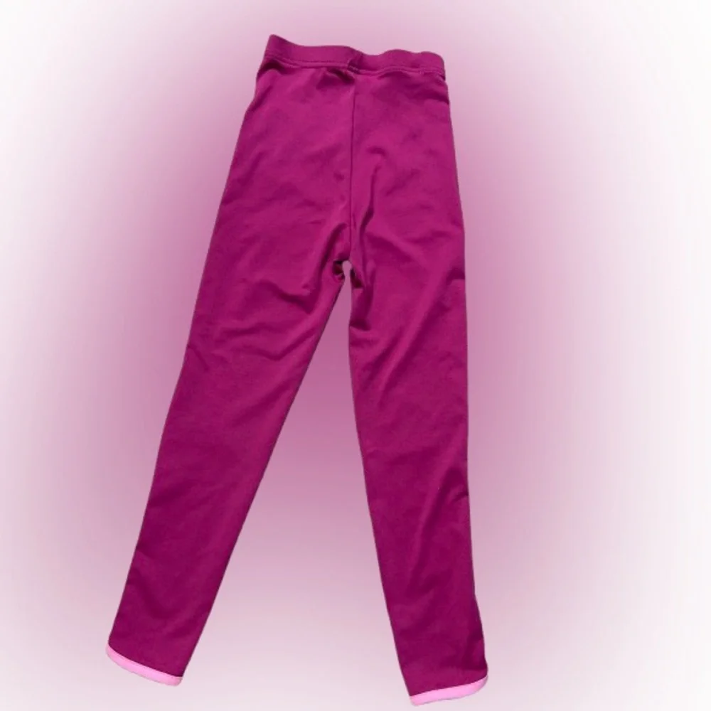 Umbro Kids' Magenta Leggings with Pink Stripes
